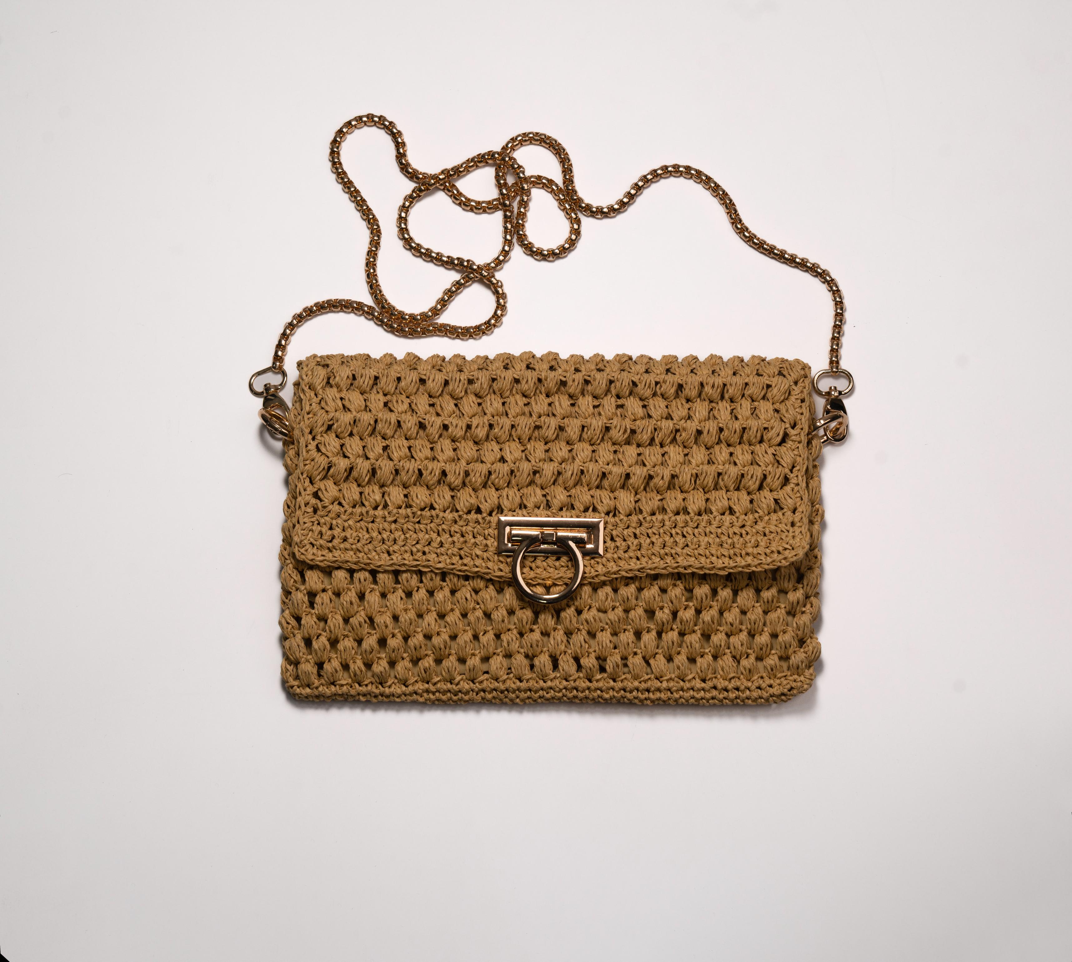 Premium Handmade Knit Tote Bag - Luxury Chunky Crochet Handbag