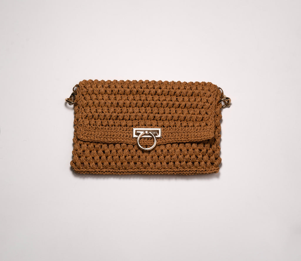 Premium Handmade Knit Tote Bag - Luxury Chunky Crochet Handbag