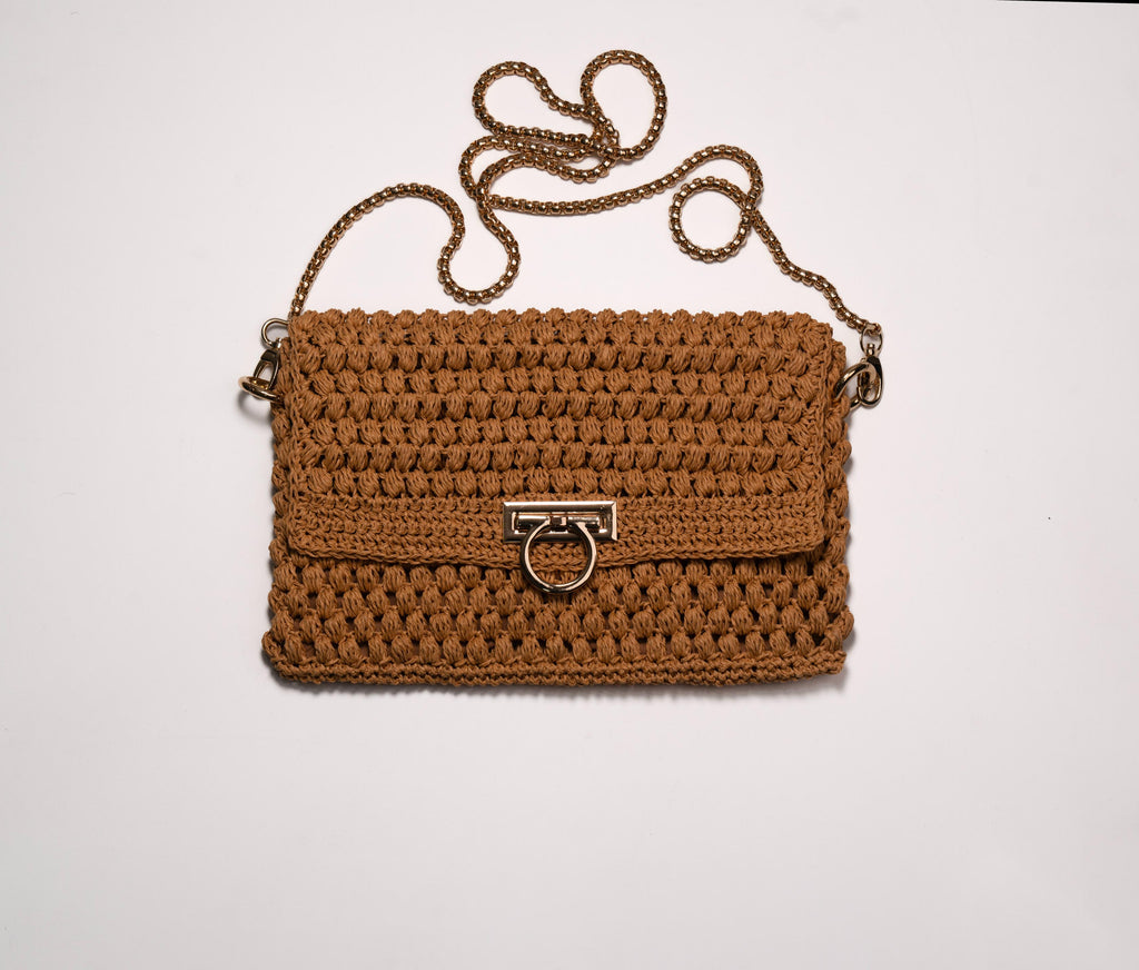 Premium Handmade Knit Tote Bag - Luxury Chunky Crochet Handbag