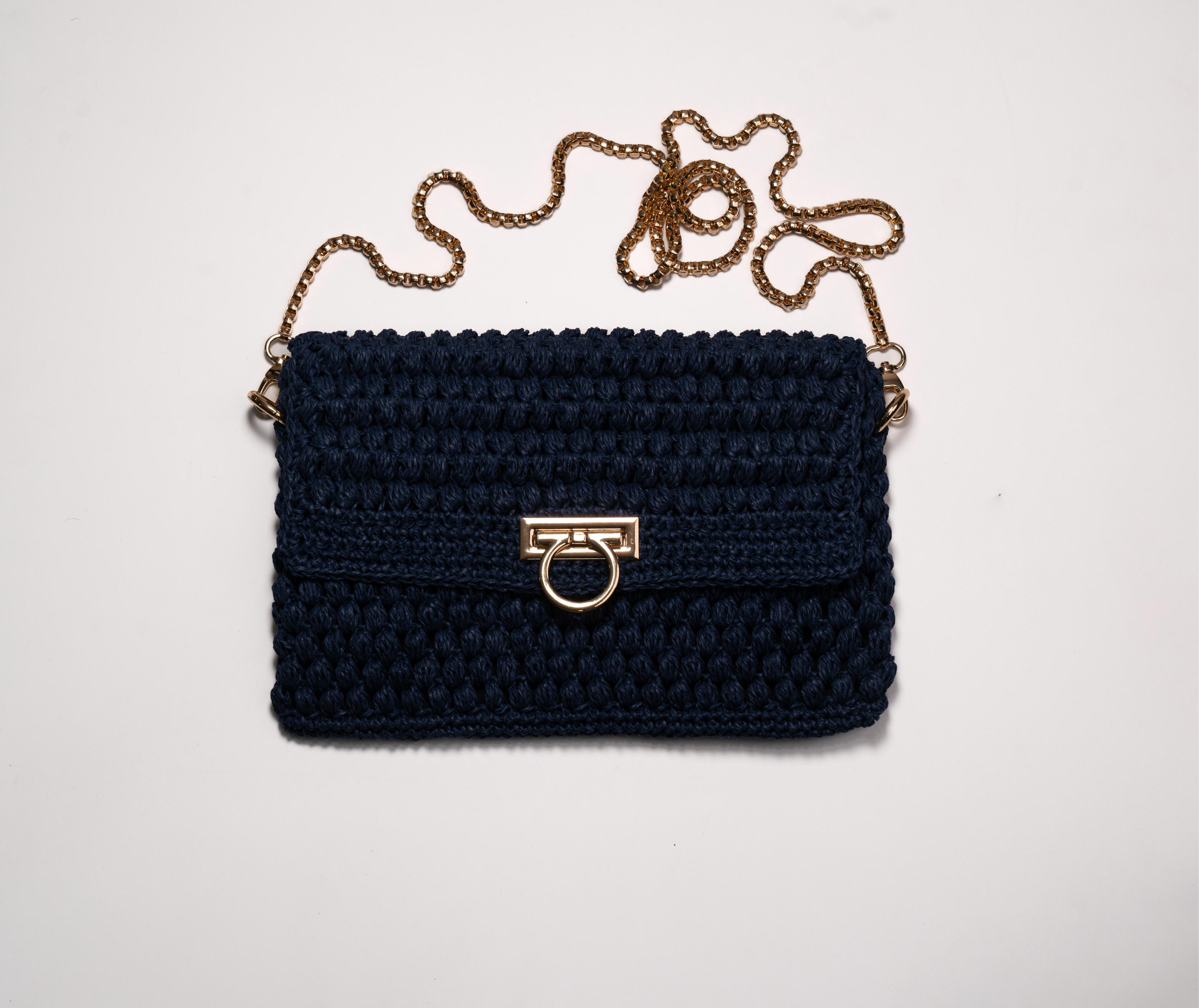 Premium Handmade Knit Tote Bag - Luxury Chunky Crochet Handbag
