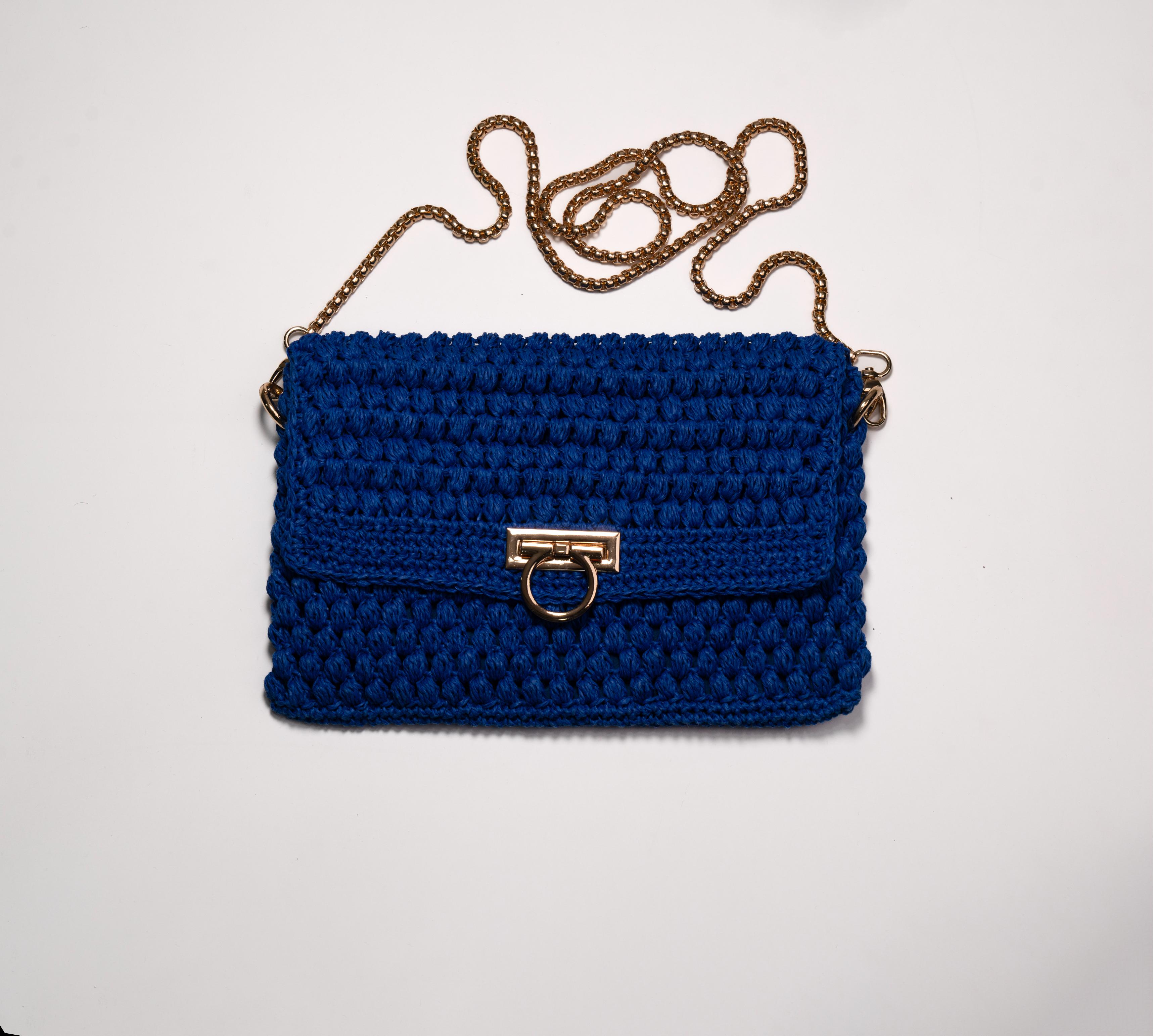 Premium Handmade Knit Tote Bag - Luxury Chunky Crochet Handbag